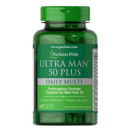 Витамины 50+ Puritan's Pride Ultra Man 50 Plus 60 табл. (17311)