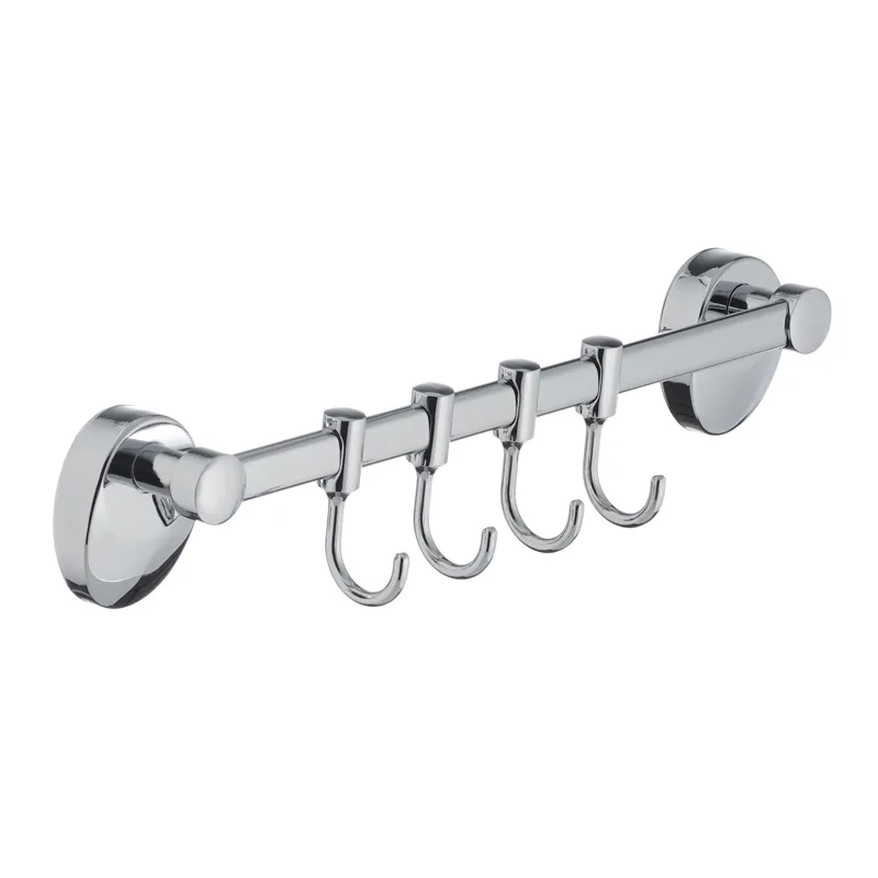 Планка-гачок Zerix LR3315-4 для рушника з чотирма гачками