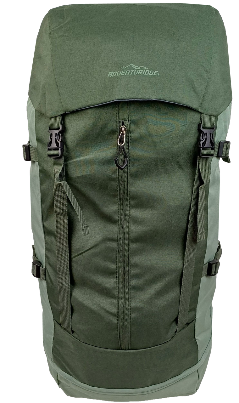 Рюкзак туристический Adventuridge с дождевиком и поясным ремнем 45 л Хаки (31301436)