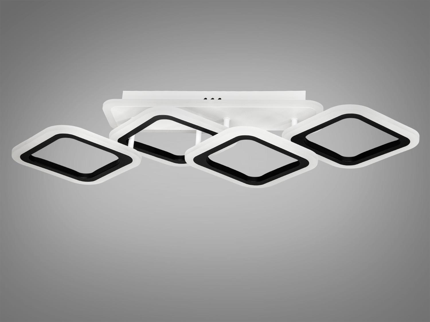 Люстра світлодіодна смарт світильник з пультом 60Вт Чорний (HA8160/2+2BK 3col dim) - фото 4 Люстра світлодіодна смарт світильник з пультом 60Вт Чорний (HA8160/2+2BK 3col dim) - фото 4