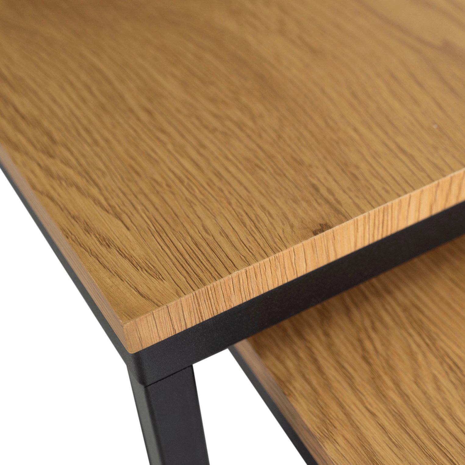 Комплект журнальных столов Mebel Elite CARMI 2 шт. Дуб золотой (ME.CARMI/DZ/CZ/L) - фото 7 Комплект журнальных столов Mebel Elite CARMI 2 шт. Дуб золотой (ME.CARMI/DZ/CZ/L) - фото 7