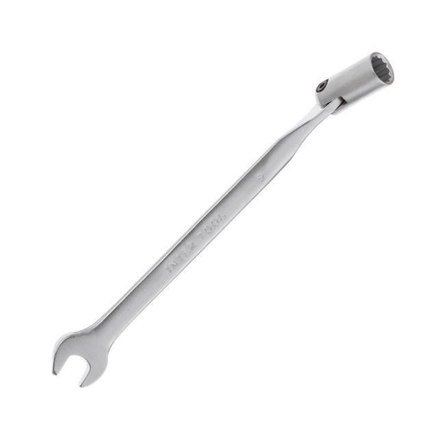Ключ рожково-накидной Intertool XT-1409 шарнирный Cr-V покрытие сатин-хром 9 мм (9498920)