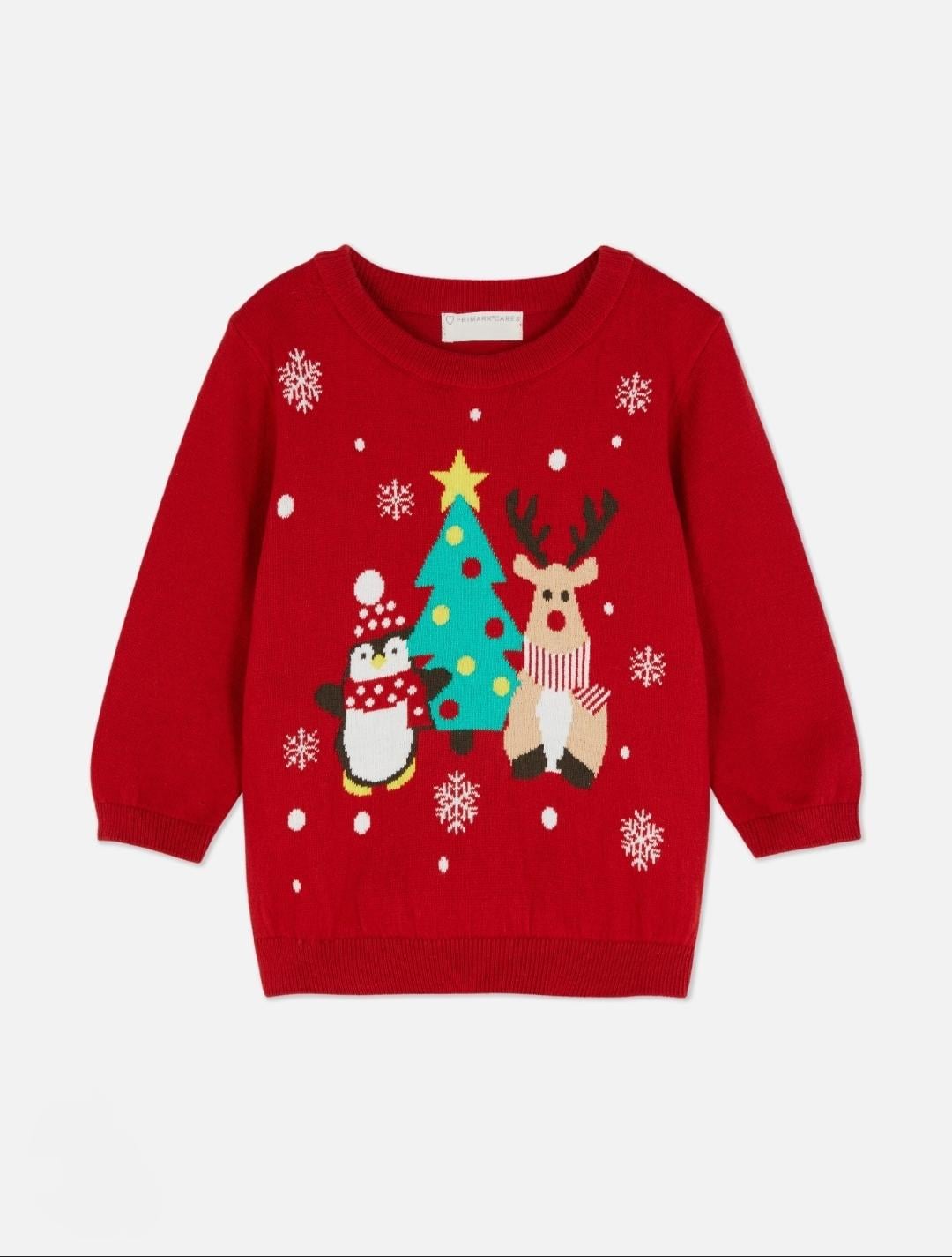 Джемпер дитячий новорічний PRIMARK 86 см Червоний (25101070)