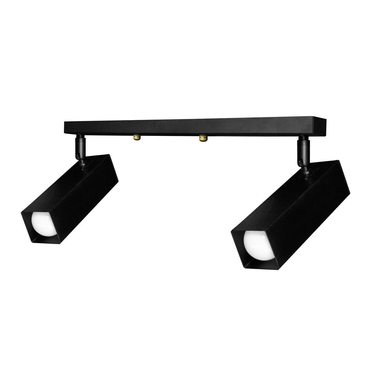 Светильник потолочный MSK Electric Verona с поворотными плафонами под лампу Е27 Черный (SQ 1750-2) - фото 1