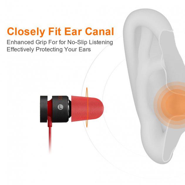 Амбушюрі для навушників пінні New Bee NB-F3 з ефектом пам'яті 6 пар Red (11267614) - фото 4
