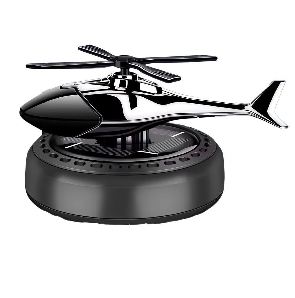 Ароматизатор в автомобіль Гелікоптер на сонячній батареї Чорний (Е051470)