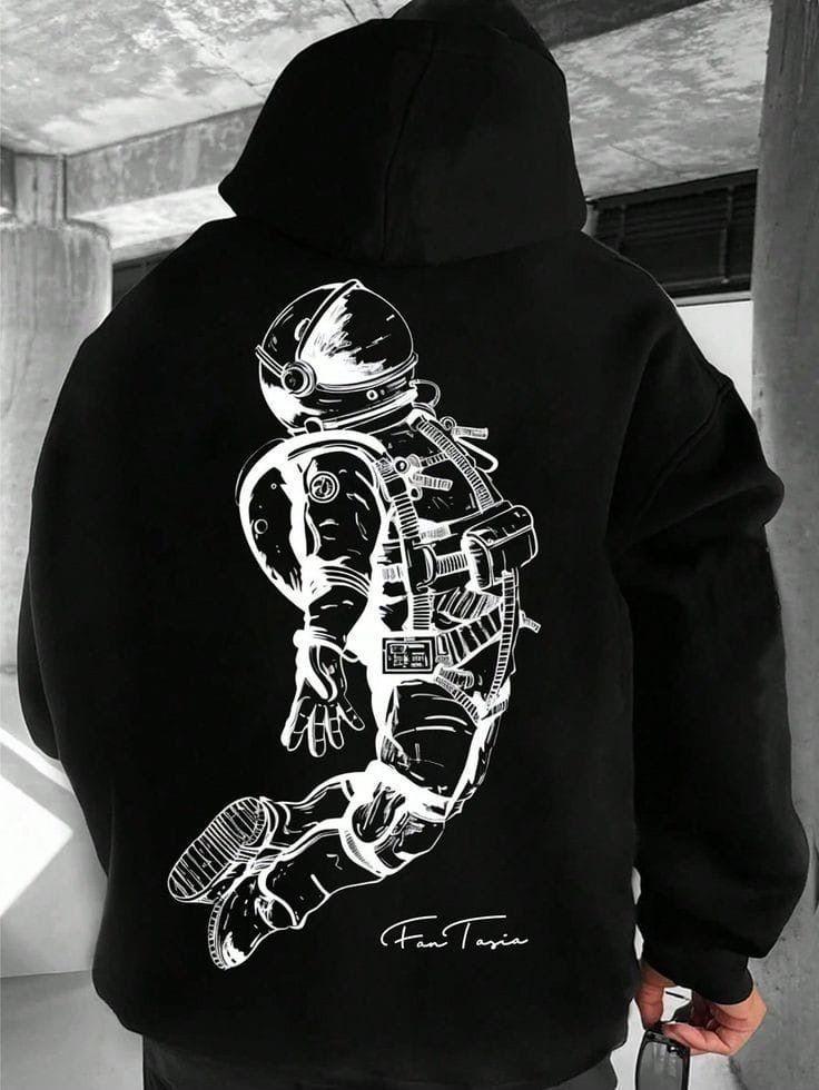 Худи мужское с принтом Pin-000-3018 XL Черный (2702804648)