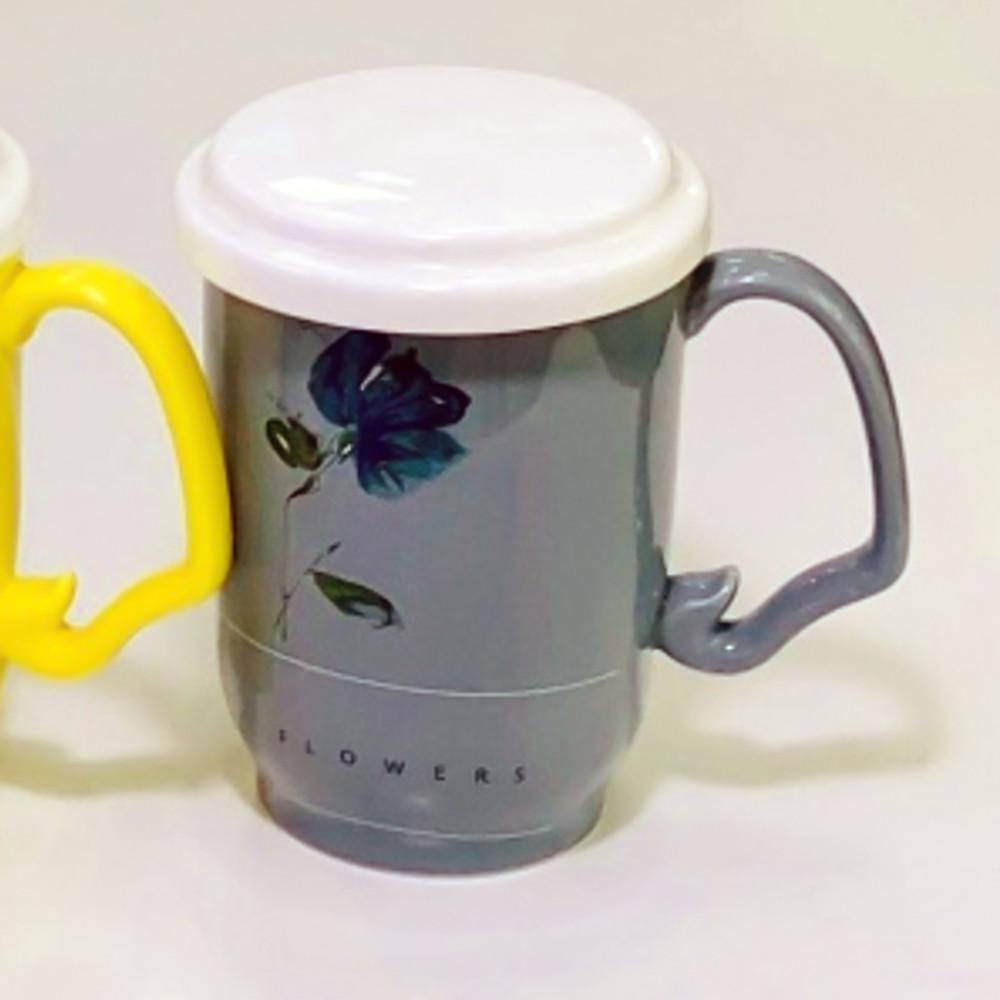 Чашка Ароматный чай с крышкой и керамическим ситечком 450 мл Серый (21-сір-O8030-54) - фото 6 Чашка Ароматный чай с крышкой и керамическим ситечком 450 мл Серый (21-сір-O8030-54) - фото 6