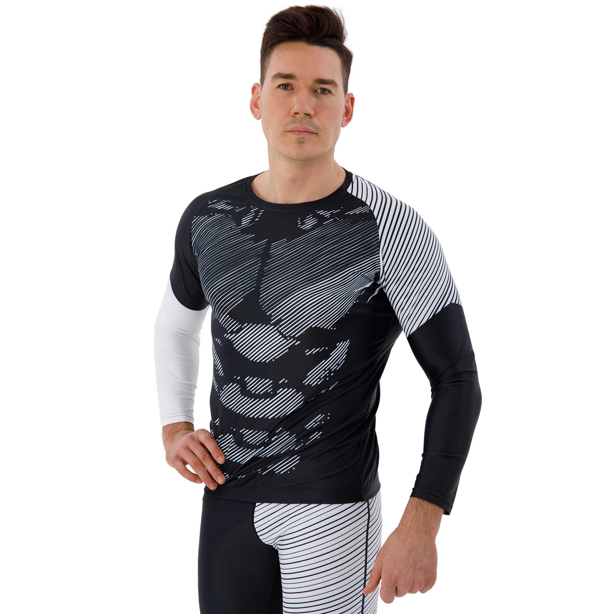 Рашгард мужской DOMINO TC210-2 M Черно-белый