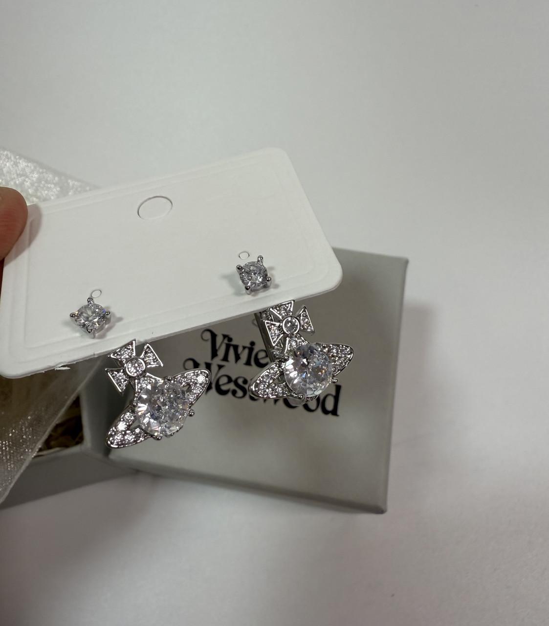 Серьги женские Vivienne Westwood Белый (2780452047) - фото 3 Серьги женские Vivienne Westwood Белый (2780452047) - фото 3