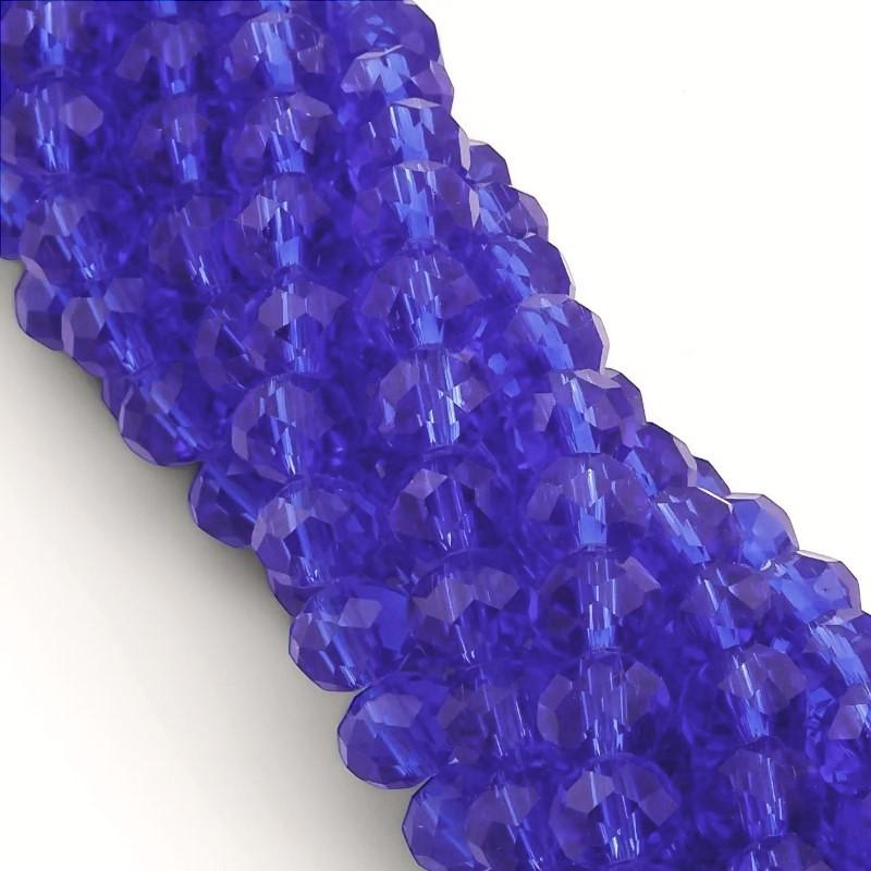 Бусины Swarovski огранки рондель прозрачный 4х3,5 мм 42 см 120 шт. Электрик (БС4006а20)