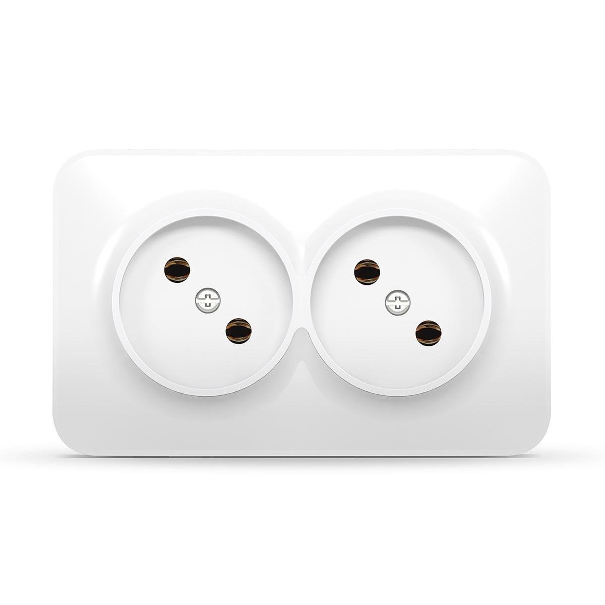 Розетка двойная накладная Videx BINERA Белый