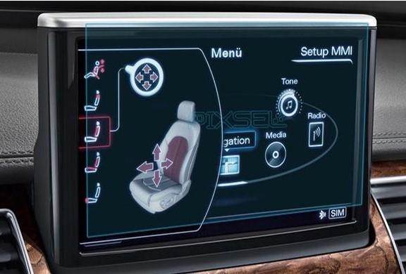 Стекло защитное Pixsel гибридный глянец на монитор Audi A8/S8 7,7“ 2014-2017