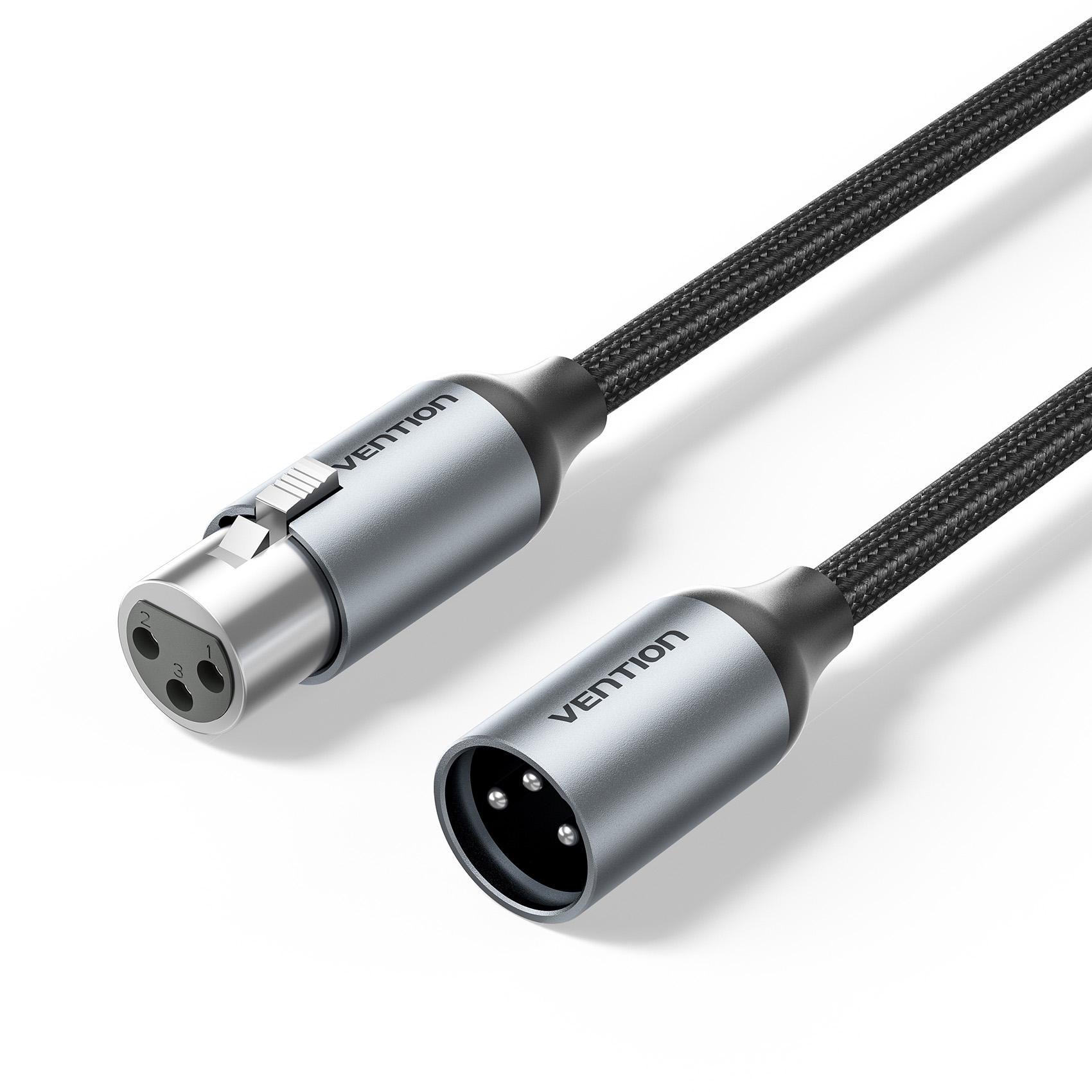 Кабель микрофонный XLR Vention 5 м Серый (BKHHJ)