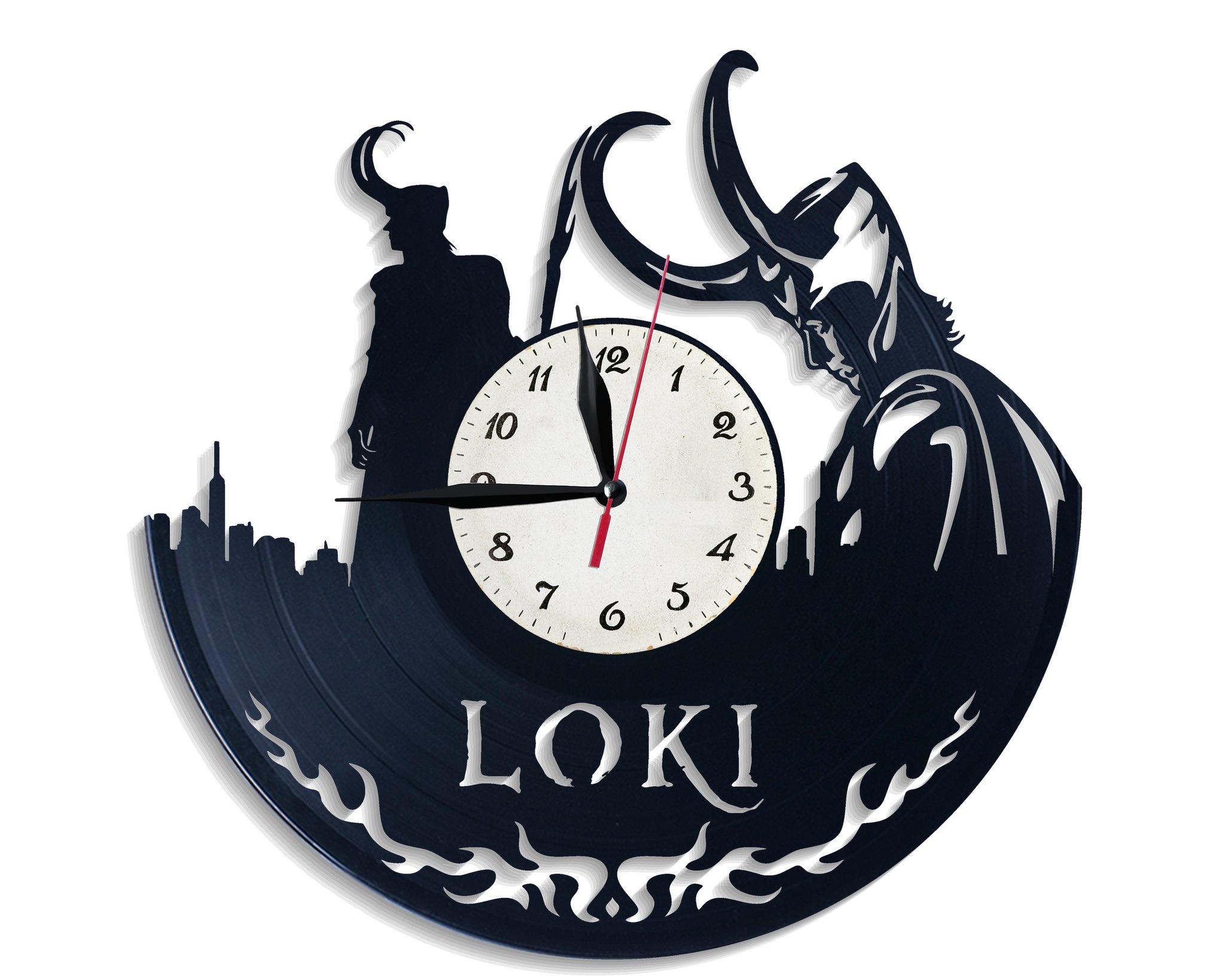Часы настенные Локи 2711 из виниловой пластинки