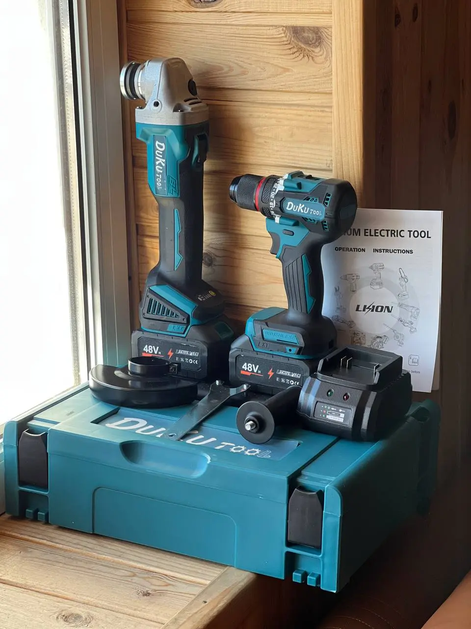 Комплект щітковий 2в1 ударний шуруповерт та болгарка (29017043) - фото 3 Комплект щітковий 2в1 ударний шуруповерт та болгарка (29017043) - фото 3