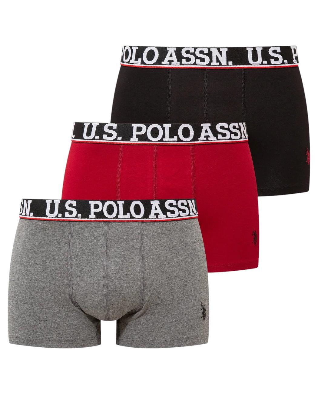 Набор трусов-боксеров мужских US Polo ASSN 80533 3 шт. L Разноцветный (8680557451313)