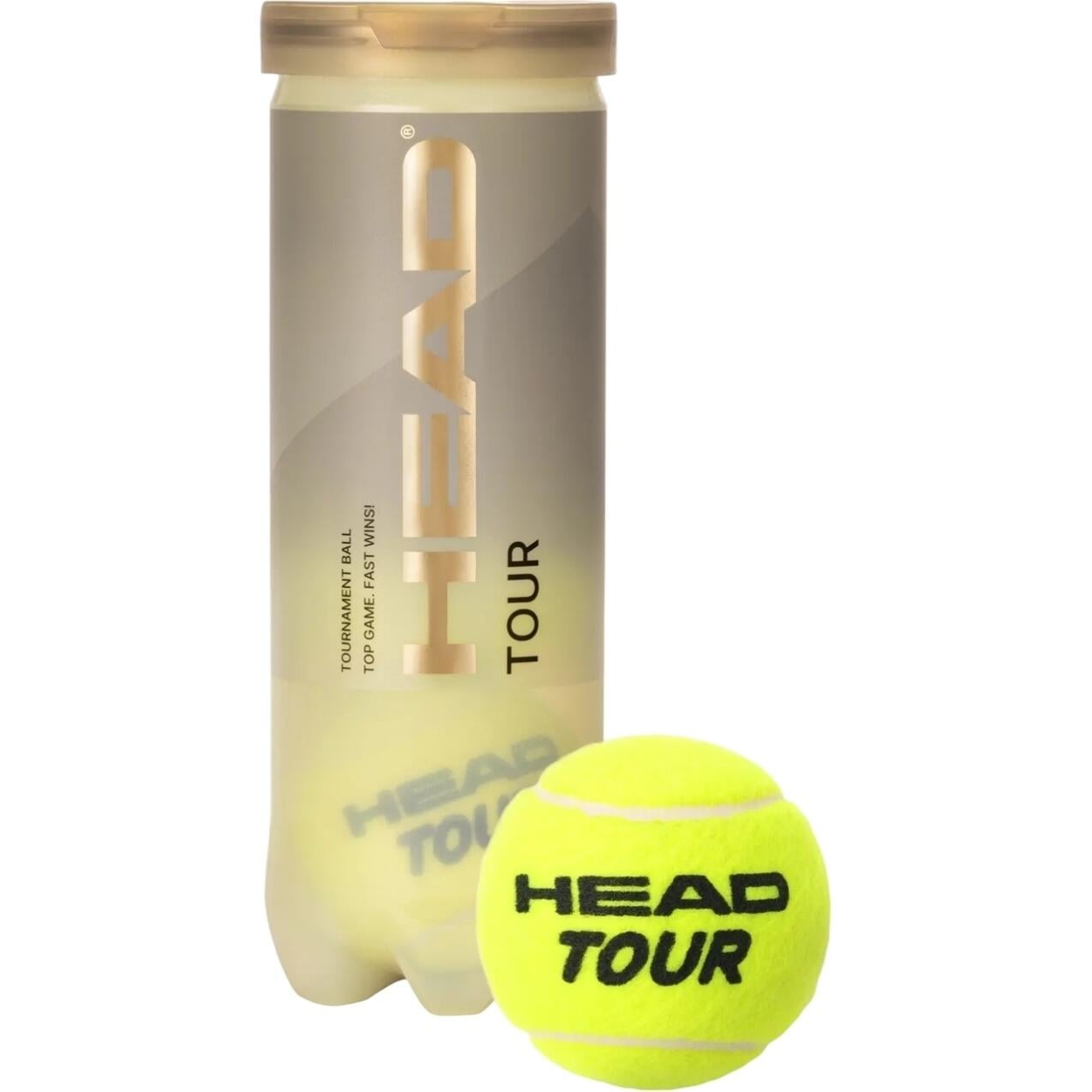 Набор мячей для тенниса Head TOUR 3 3 шт. Желтый (570-703) Набор мячей для тенниса Head TOUR 3 3 шт. Желтый (570-703)
