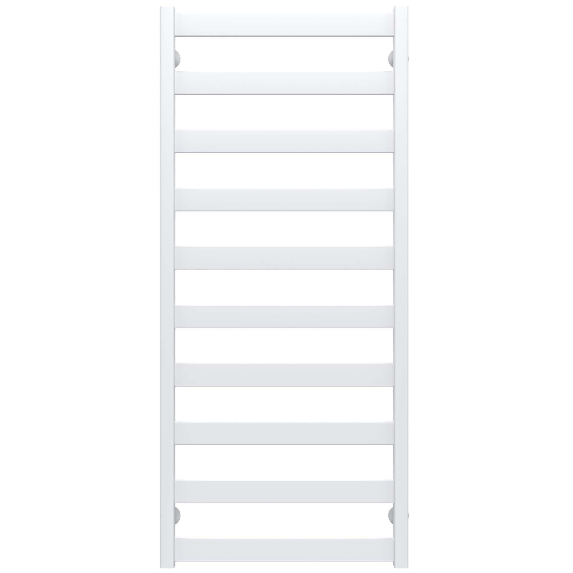 Полотенцесушитель водяной Deffi Silvia П10 боковое правое подключение нержавеющая сталь 500х1200 мм Белый (A.SV.120.50.10.W.C)