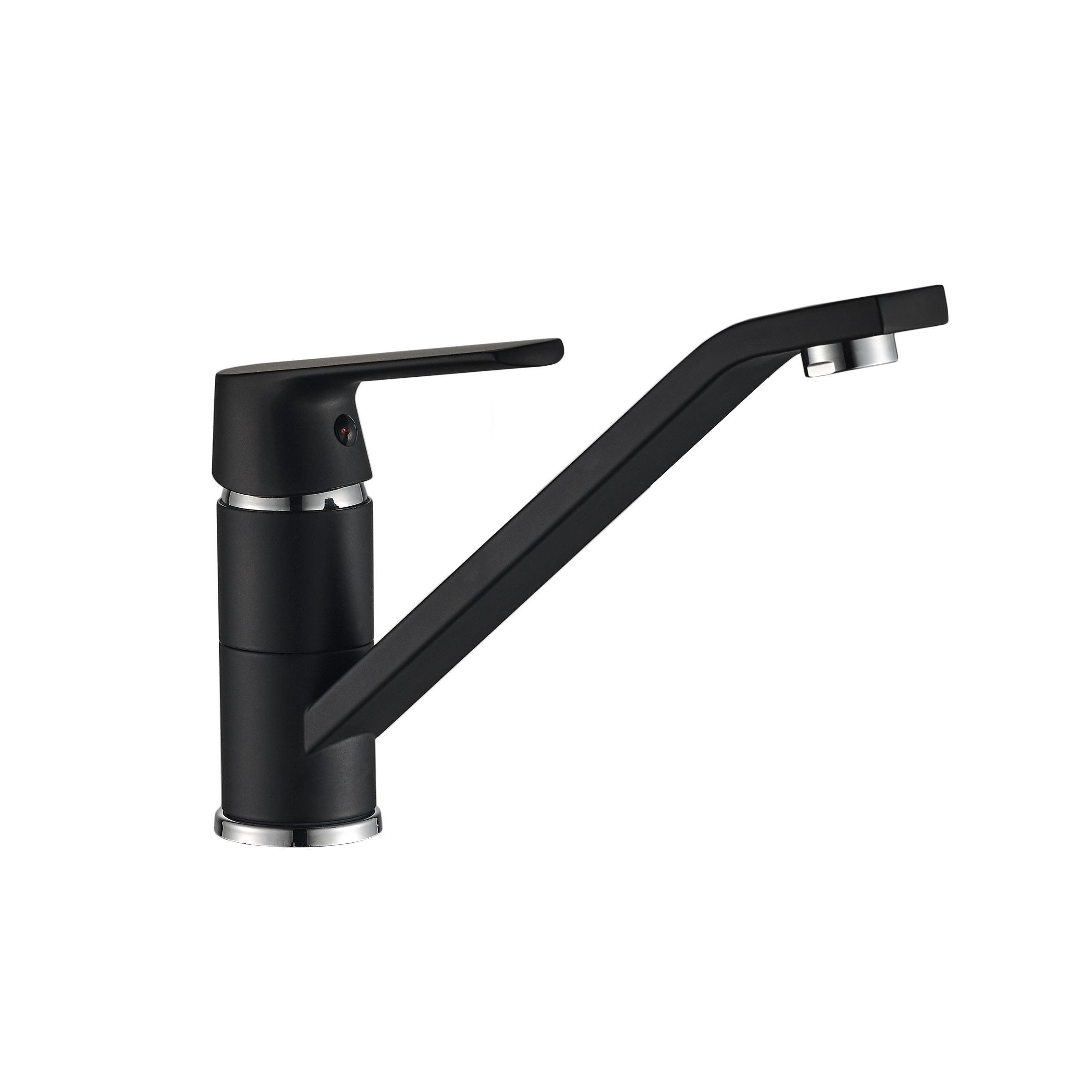 Смеситель для кухни Globus Lux GLA-0203Q-10-BB 000021858 однорычажный Черный (115929)