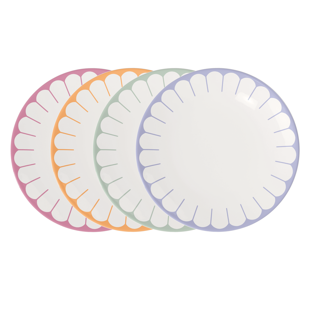 Набор обеденных тарелок Villeroy & Boch Fleur Ø26,6 см 4 пр. премиальный фарфор (1045546000)