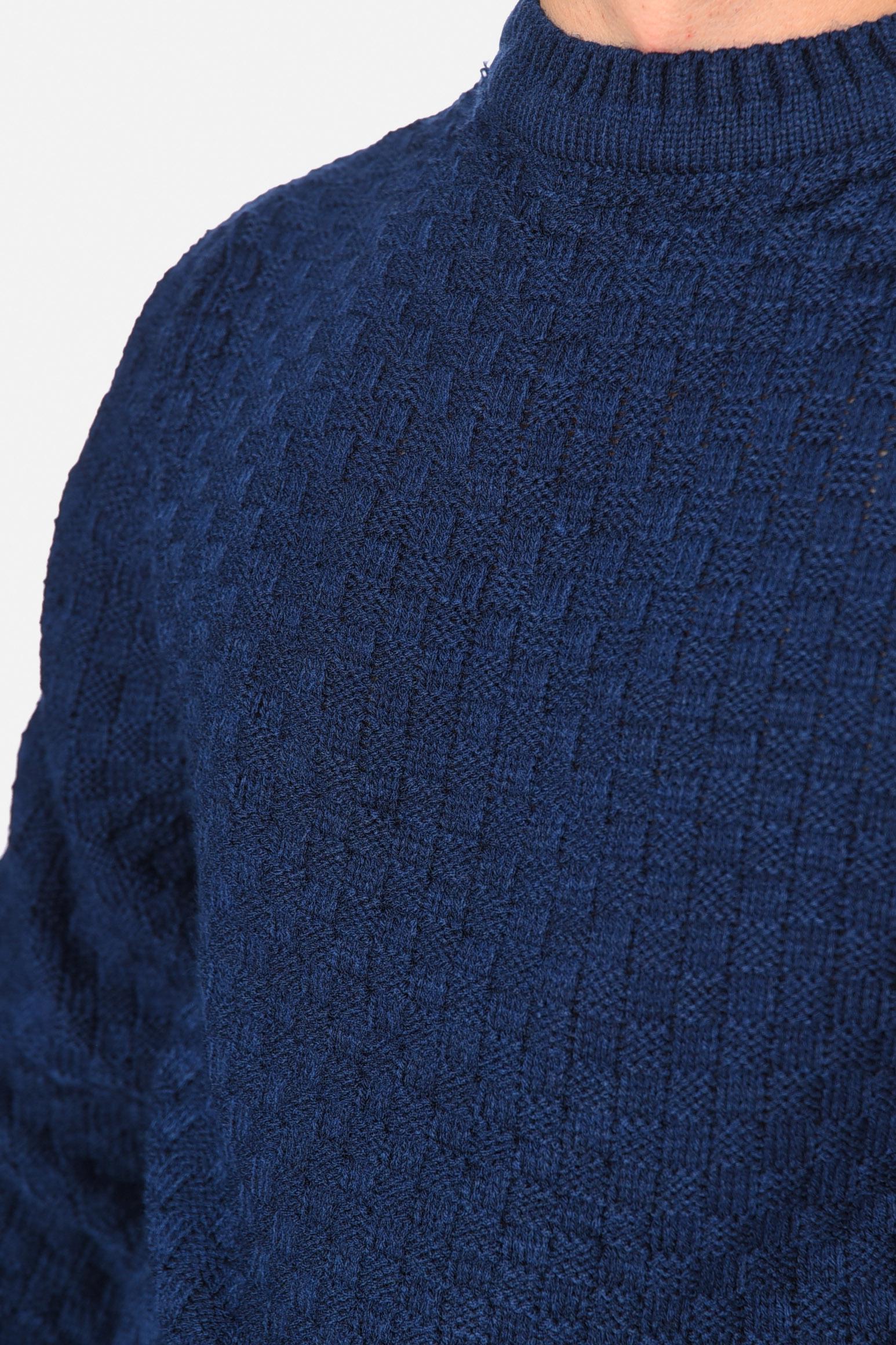 Свитер мужской M Темно-синий (189169) - фото 4