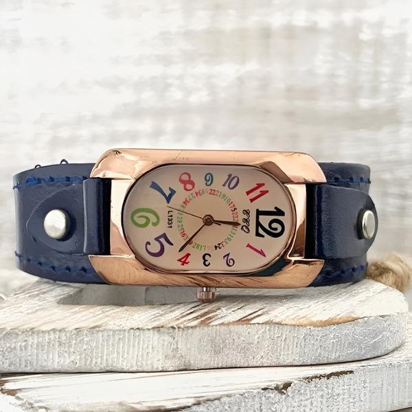 Годинники жіночі у вінтажному стилі чудово підійдуть до будь-якого образу (D00216) - фото 4