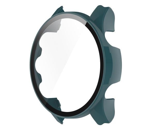 Чехол с защитным стеклом Protective Cover with Glass для Garmin Forerunner 255 Зеленый