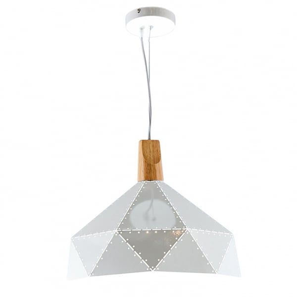 Люстра Flora с полигональным дизайном Белый (ZD038A/D300 (white) Люстра Flora с полигональным дизайном Белый (ZD038A/D300 (white)