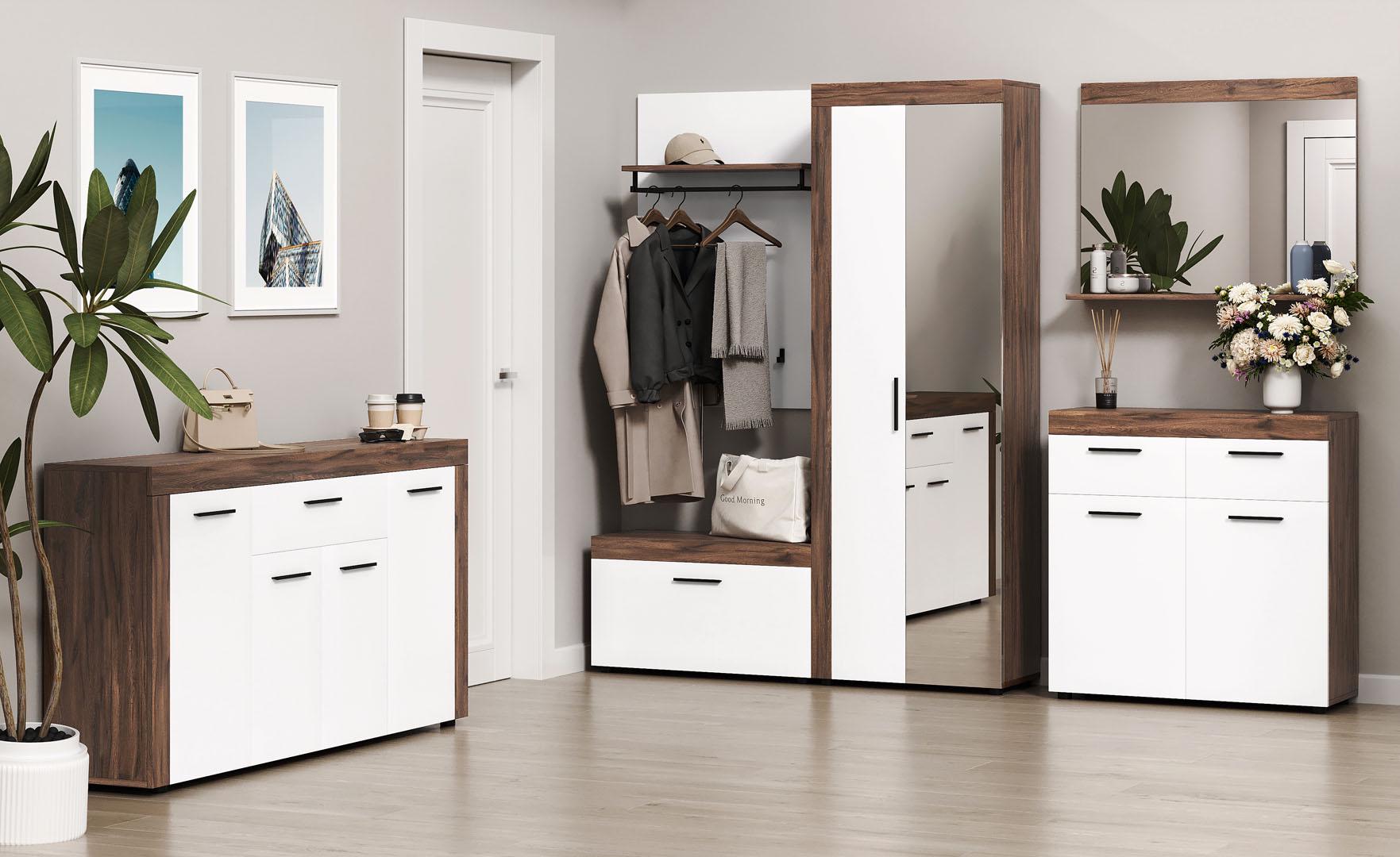 Тумба для обуви в прихожую 1Д Хелен Світ Меблів ДСП Нимфеа Альба/Дуб Ливорно - фото 2 Тумба для обуви в прихожую 1Д Хелен Світ Меблів ДСП Нимфеа Альба/Дуб Ливорно - фото 2