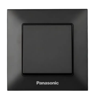 Выключатель Panasonic Arkedia Slim одноклавишный Черный (22586224)