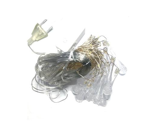 Гирлянда новогодняя светодиодная Капля Росы цветная 300 LED 3x1 м (510278)