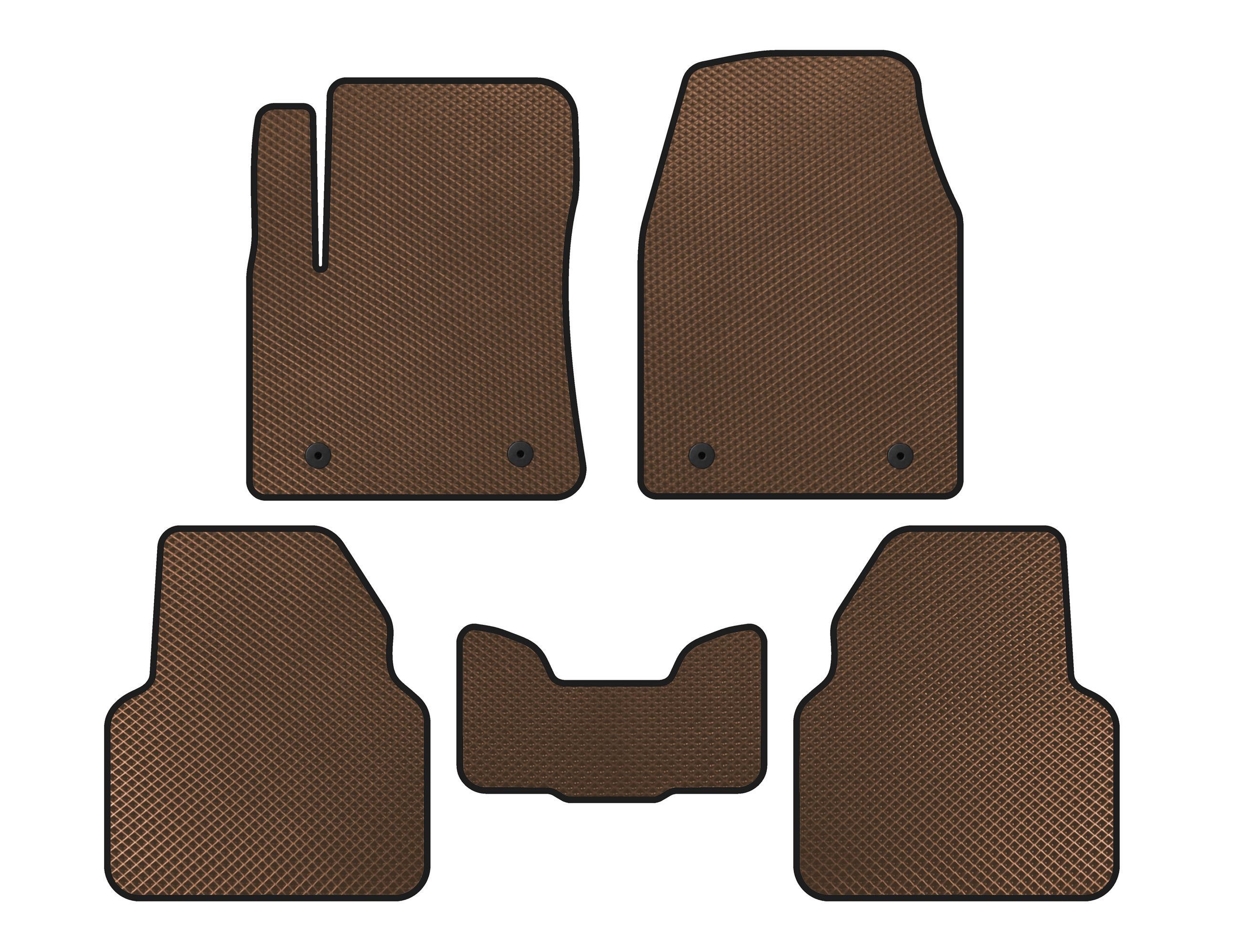Коврики EVA Digital Designs для MG 6 Коричневый (141838)