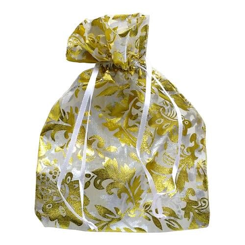 Мешочек Цветочные Вензеля Seta Decor 13-411GL 12х16 см