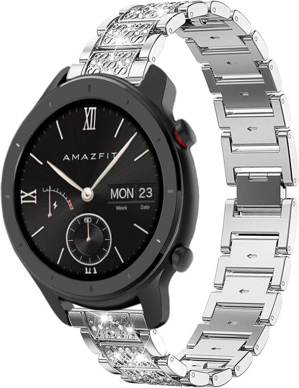 Браслет металлический Glam для Amazfit GTR 42 мм Silver (32804-59)