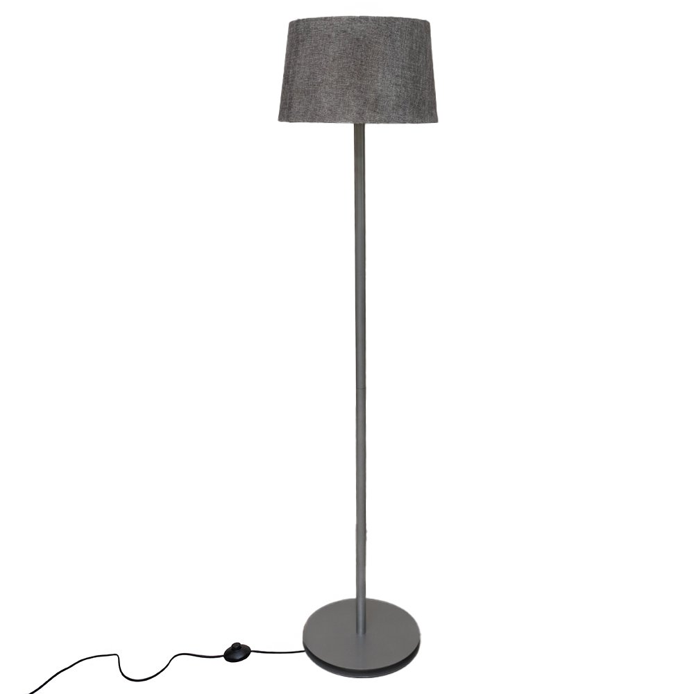 Торшер MSK ELECTRIC Palermo с серым основанием и серым плафоном из ткани под лампу Е27 (NL 3621 GR+GR) - фото 2 Торшер MSK ELECTRIC Palermo с серым основанием и серым плафоном из ткани под лампу Е27 (NL 3621 GR+GR) - фото 2