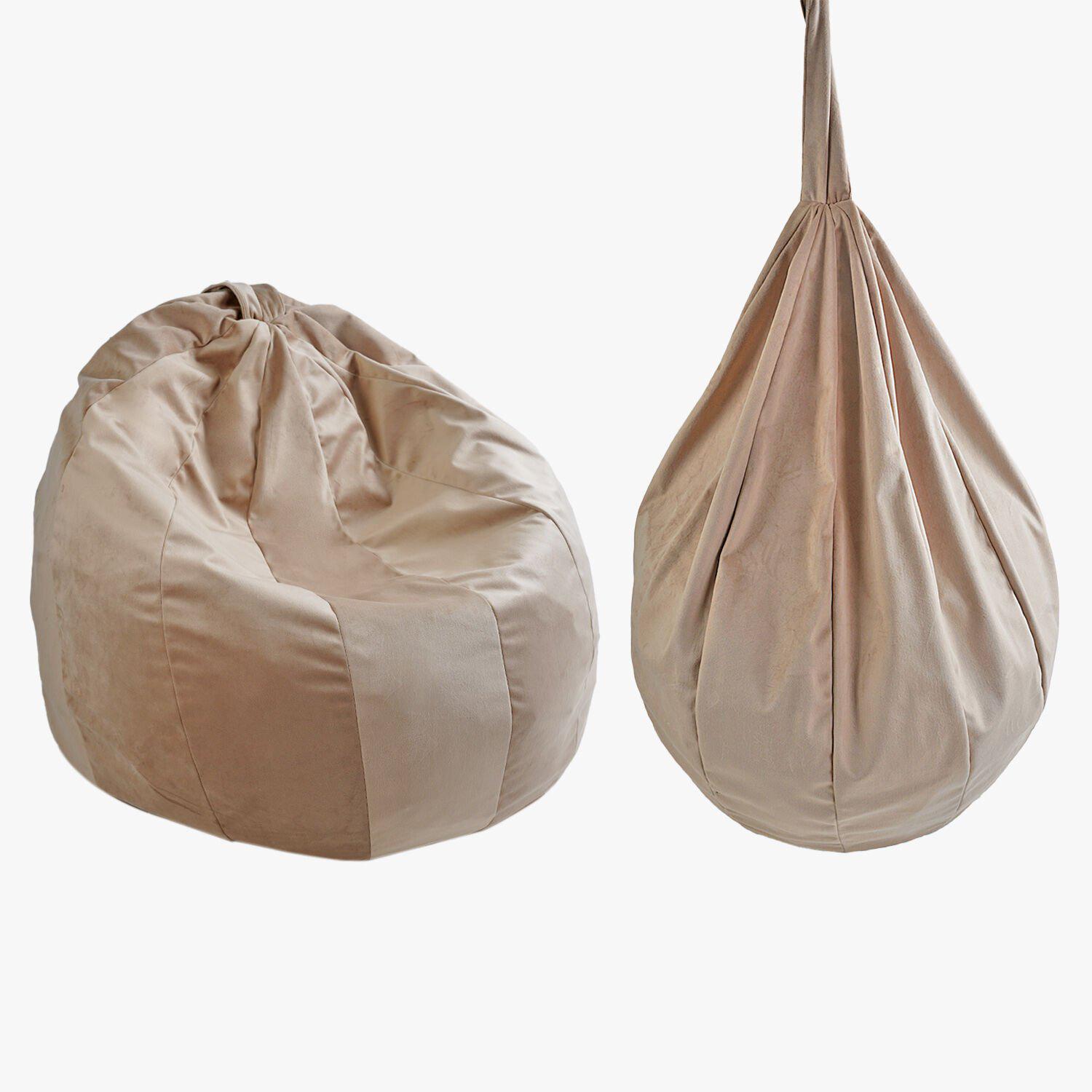 Бескаркасное кресло Груша 80356 Бежевый (173912) - фото 2 Бескаркасное кресло Груша 80356 Бежевый (173912) - фото 2