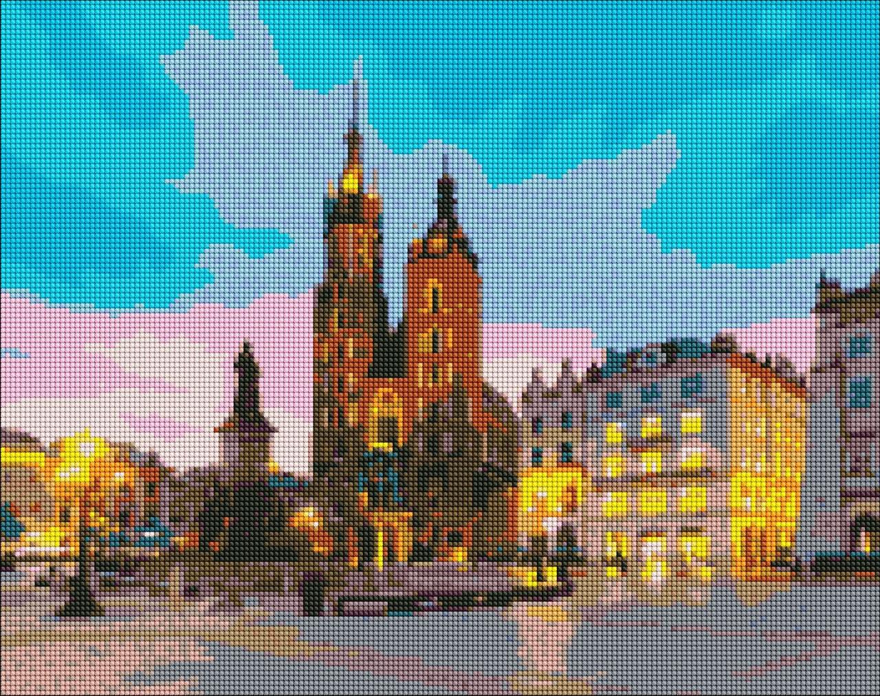 Набор алмазной мозаики Вечерний Краков 40x50 см (AMO7197)