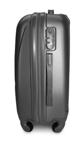 Чемодан пластиковый Fly 310 S на 4 колесах Серый (CEKRBFL310SM4SER) - фото 9