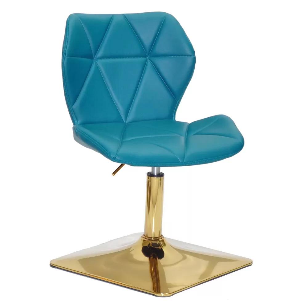 Стілець TECHNO SQ GOLD 1002 екошкіра Бірюзовий (900491)