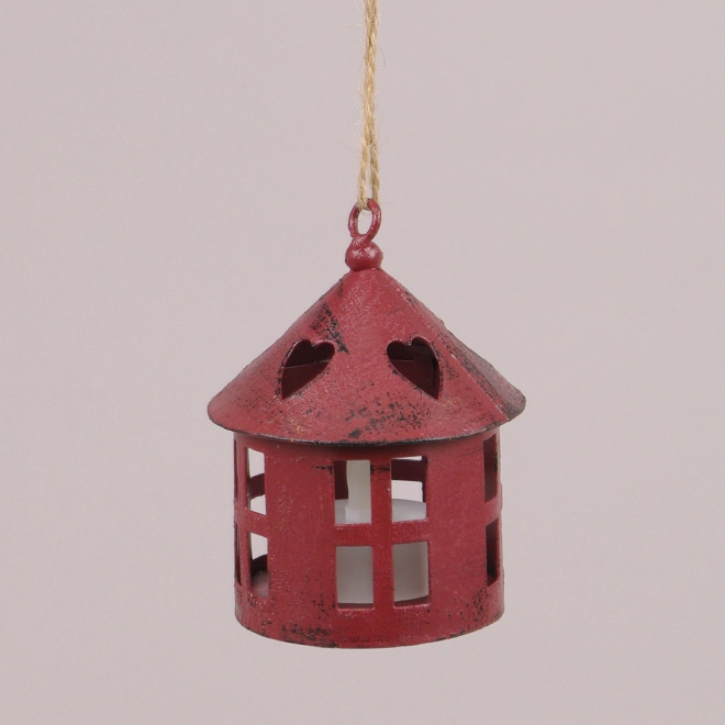 Ліхтарик металевий підвісний зі свічкою LED WDT1543S-4 LED (45572) Ліхтарик металевий підвісний зі свічкою LED WDT1543S-4 LED (45572)