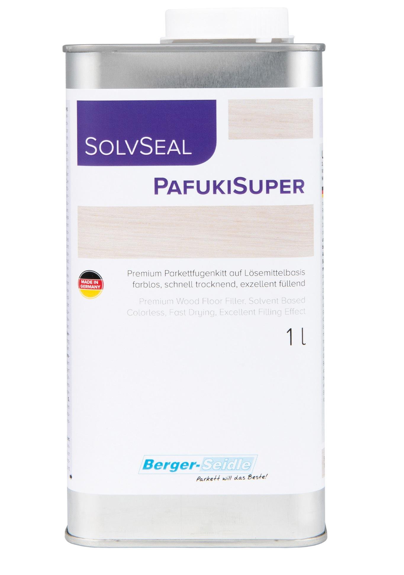 Шпаклевка паркетная Berger SolvSeal Pafuki Super на нитро основе 1 л - фото 1