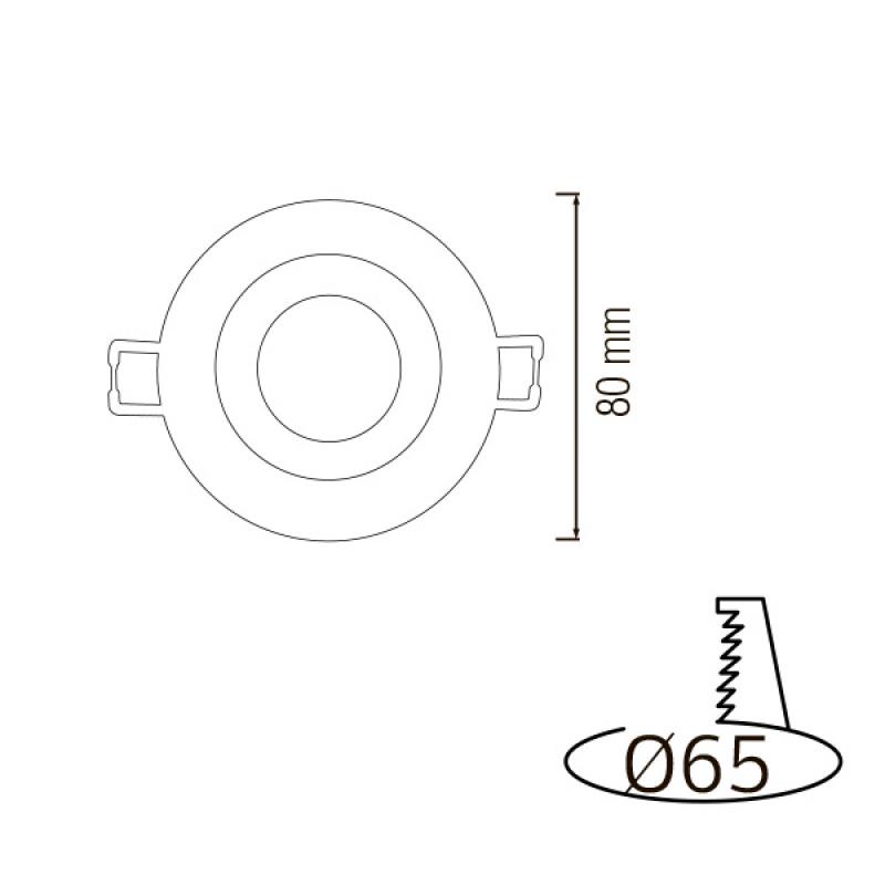 Вбудований датчик руху Horoz Electric Rover 360° 800 W 6 м - фото 4