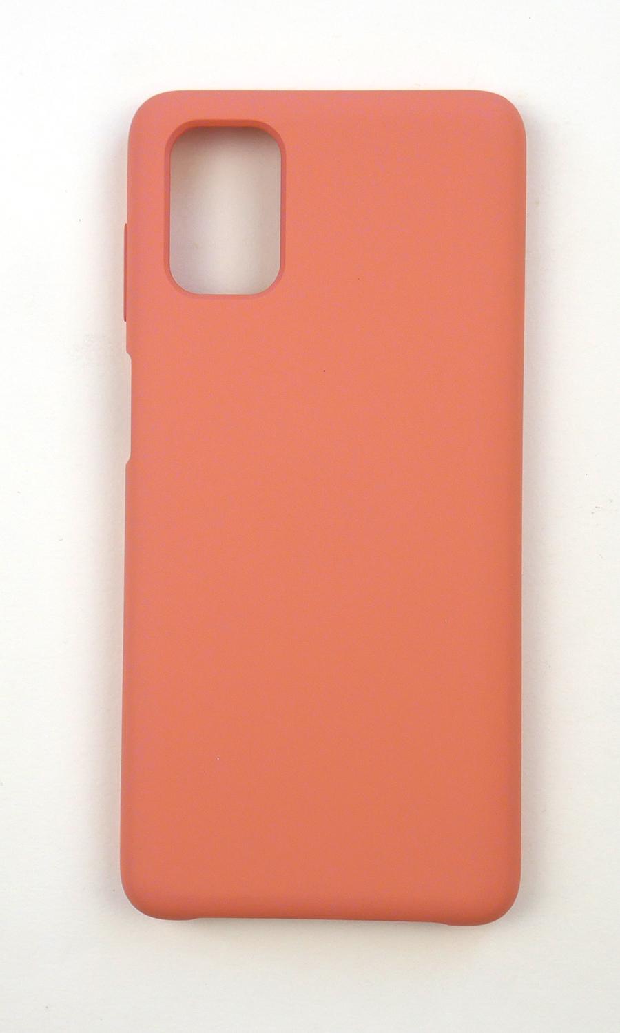 Чехол Jelly Silicone Case Samsung M51 Peach Pink (35)