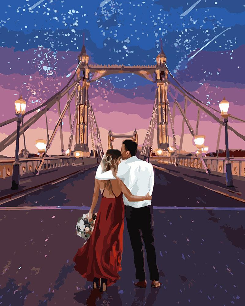 Картина по номерам Идейка "Город влюбленных" 40х50 см (KH4663)