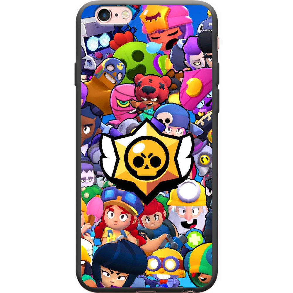 Чехол Boxface iPhone 6 Brawl Stars Чорний силікон (24523-up2389-38148)