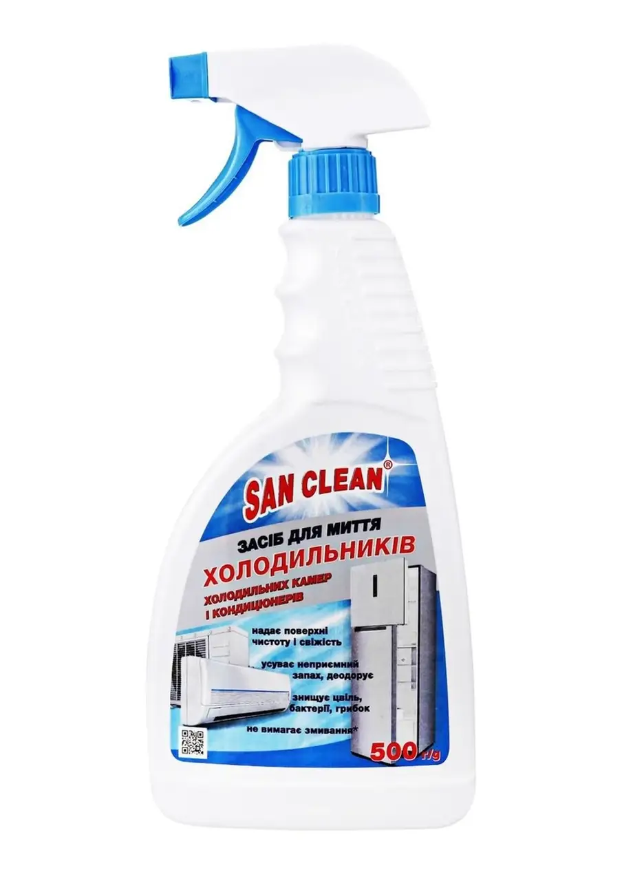 Розпилювач Сан Клін для холодильників кондиціонерів 500 мл (50896) Розпилювач Сан Клін для холодильників кондиціонерів 500 мл (50896)