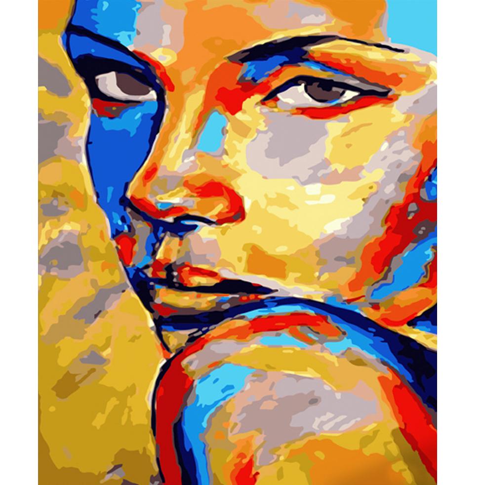 Картина по номерам Strateg Премиум Пятнистый взгляд 40х50 см (GS539)