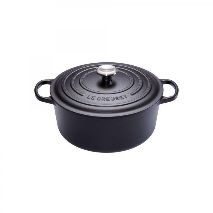 Каструля жароміцна Le Creuset 22 см 3,3 л Чорний