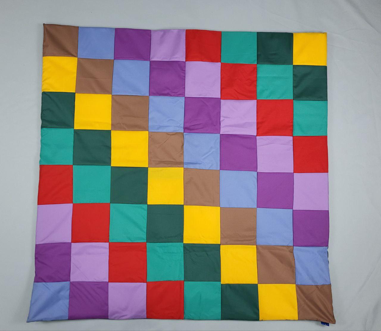 Развивающий коврик-матрас с разноцветными кубиками 120х120 см (1458) - фото 2